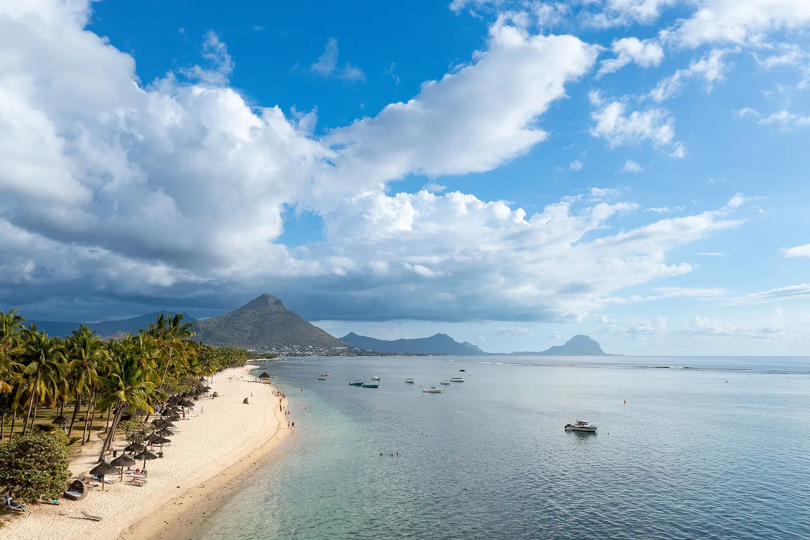 Wolmar beach with the mountains of the west coast beyond